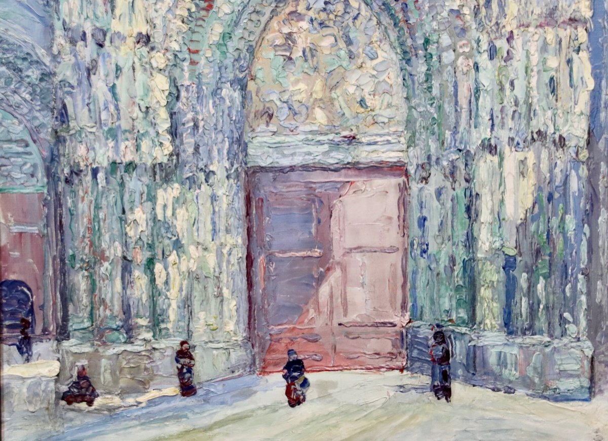 Portail De La Cath&eacute;drale De Rouen Par Pierre-jean Dumont -photo-2