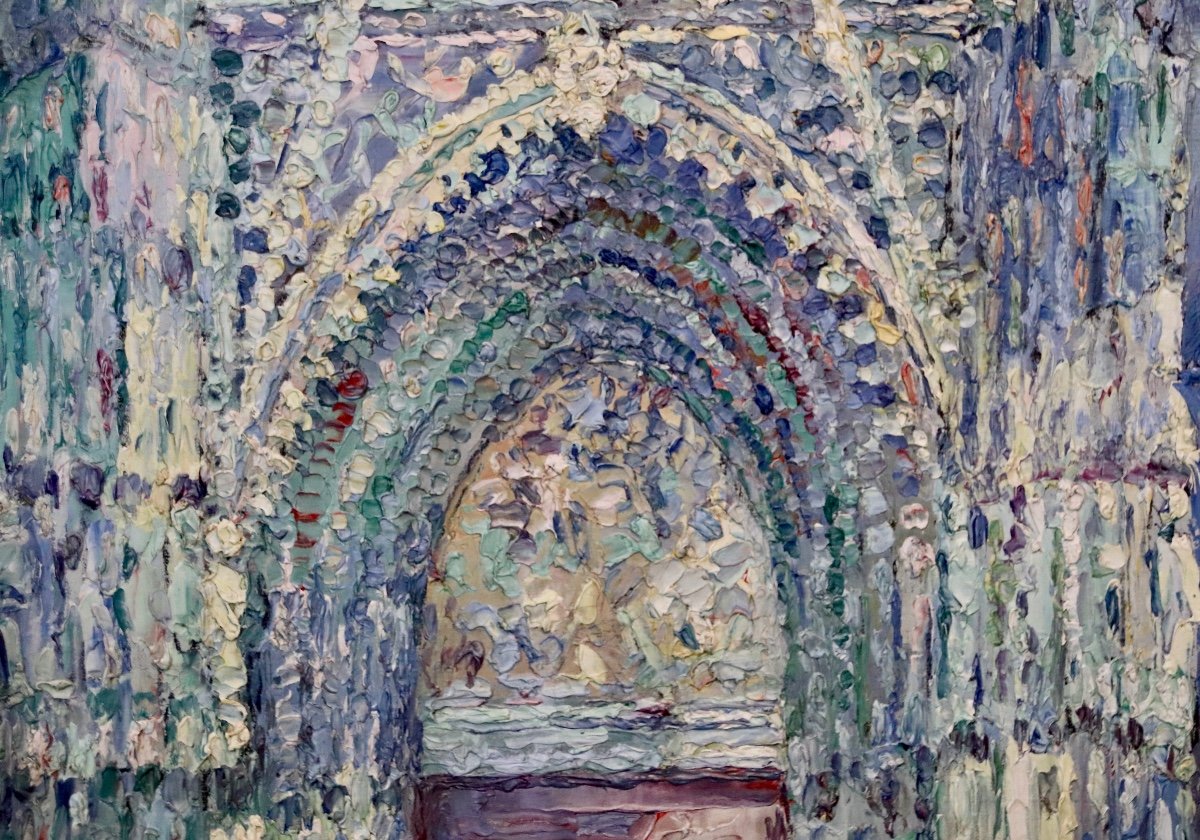 Portail De La Cath&eacute;drale De Rouen Par Pierre-jean Dumont -photo-4