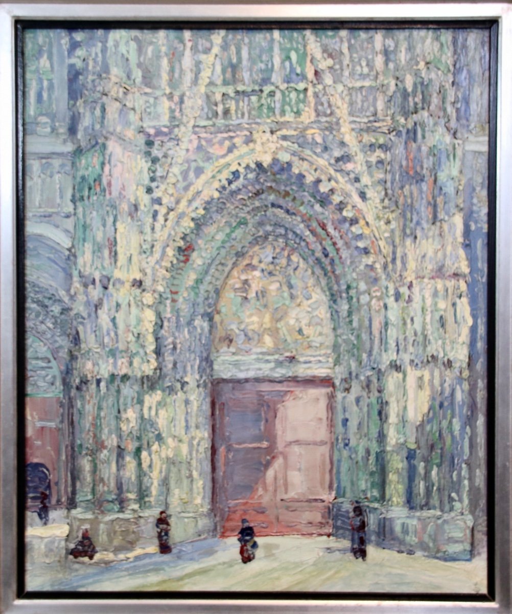 Portail De La Cath&eacute;drale De Rouen Par Pierre-jean Dumont -photo-5