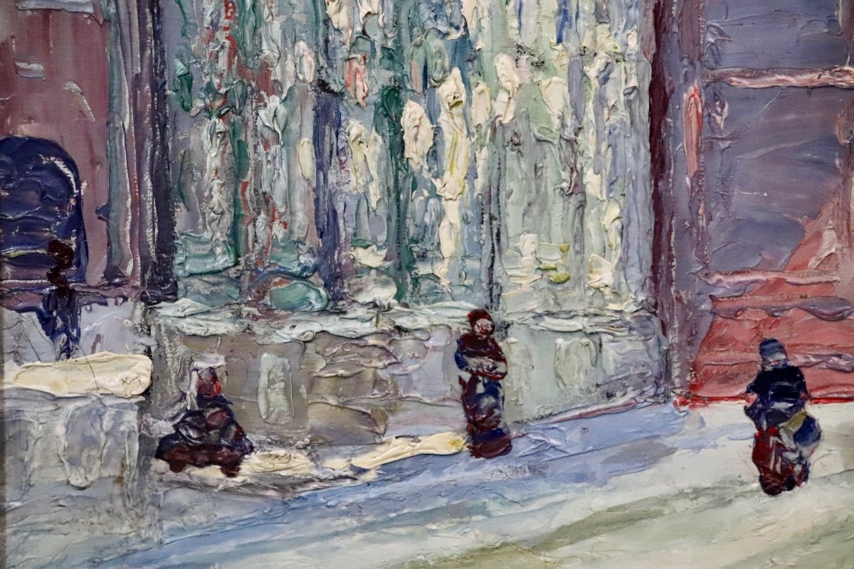 Portail De La Cath&eacute;drale De Rouen Par Pierre-jean Dumont -photo-6