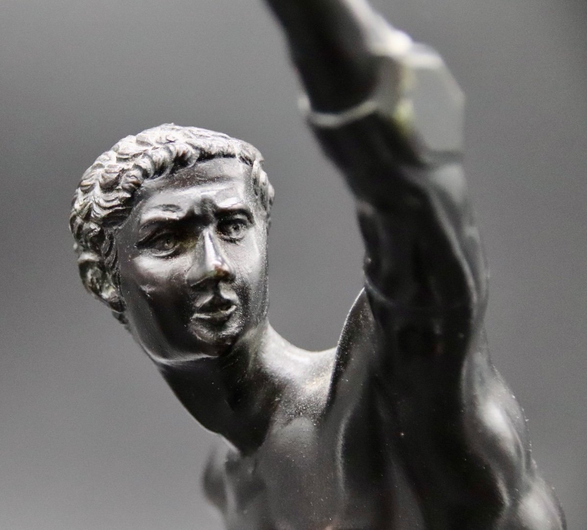 Bronze Fin XIXème Du Gladiateur Borghese -photo-2