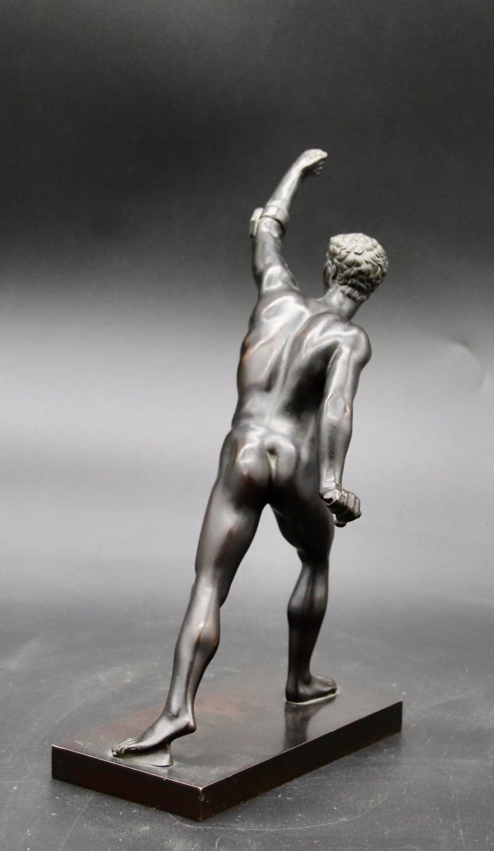Bronze Fin XIXème Du Gladiateur Borghese -photo-2