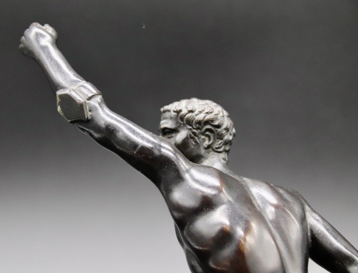 Bronze Fin XIXème Du Gladiateur Borghese -photo-4