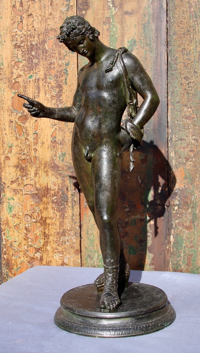 Narcissus Bronze Antique XIXth-photo-4