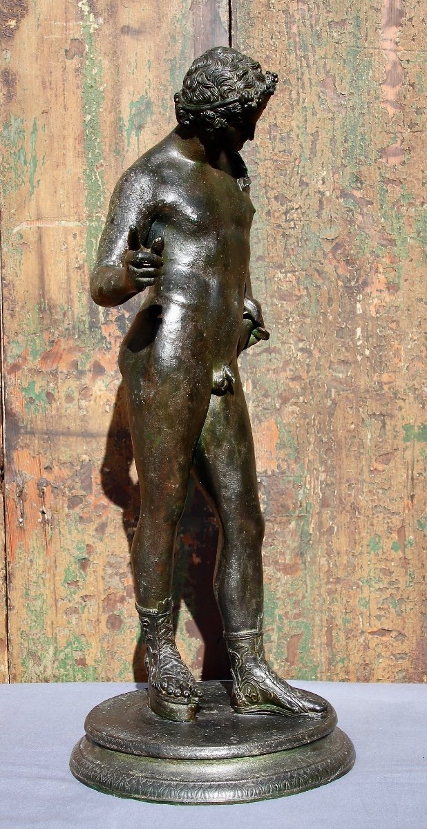 Narcissus Bronze Antique XIXth-photo-2