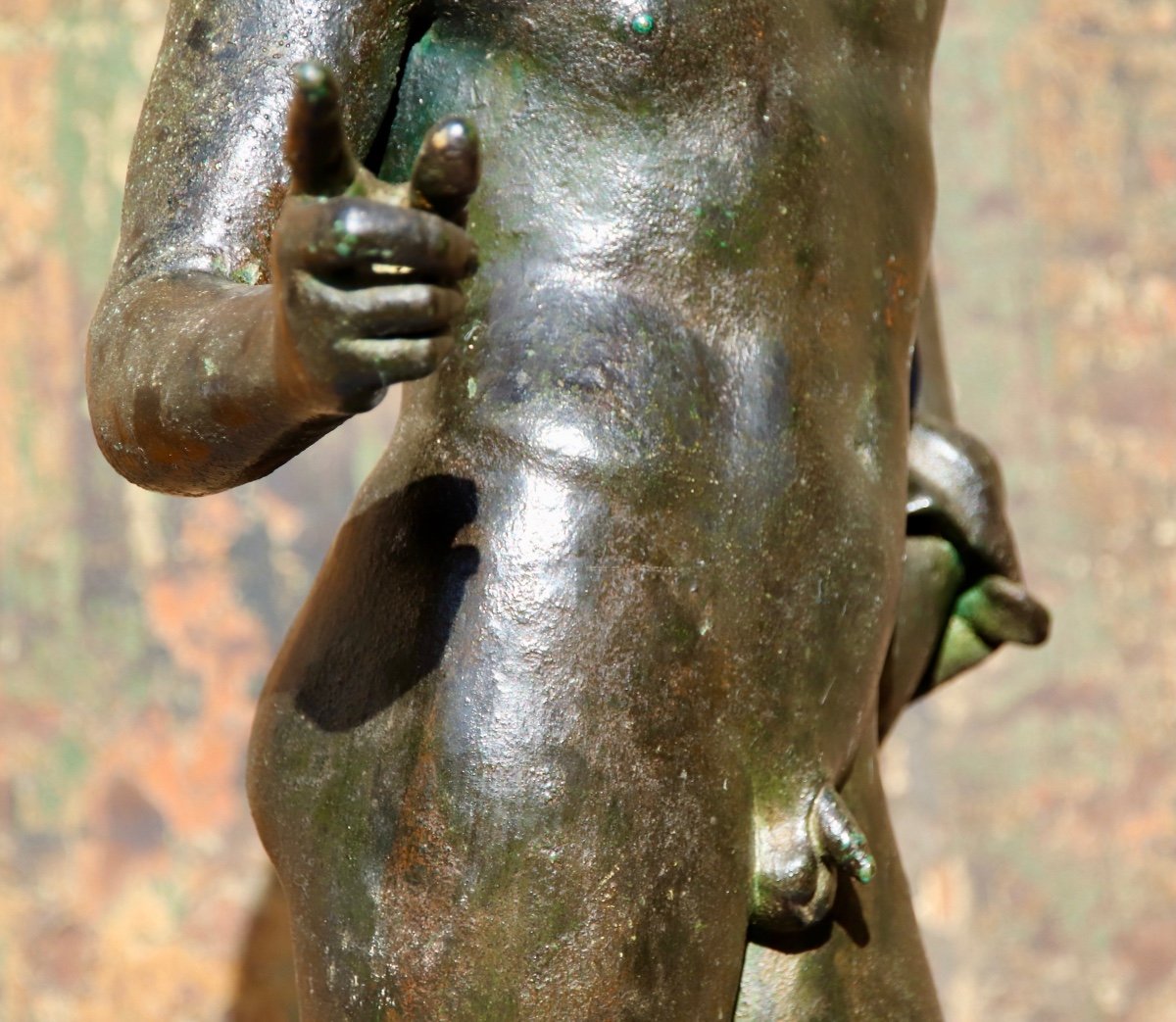 Narcissus Bronze Antique XIXth-photo-4