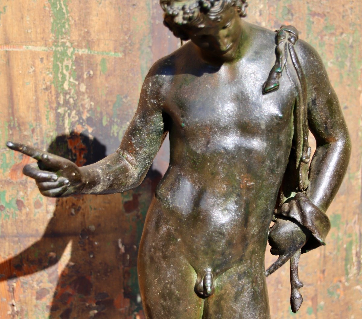 Narcissus Bronze Antique XIXth-photo-6