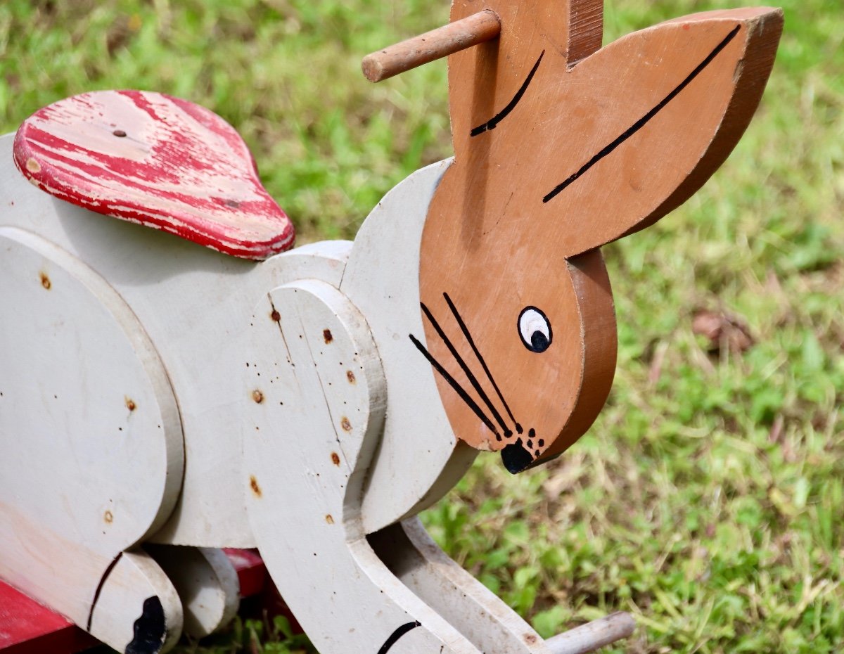 Wooden Rocking Rabbit-photo-5