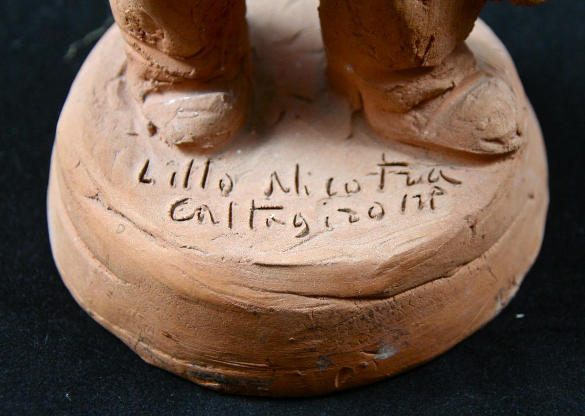 Terracotta "the Traveller" De Lillo Nicotra-photo-1