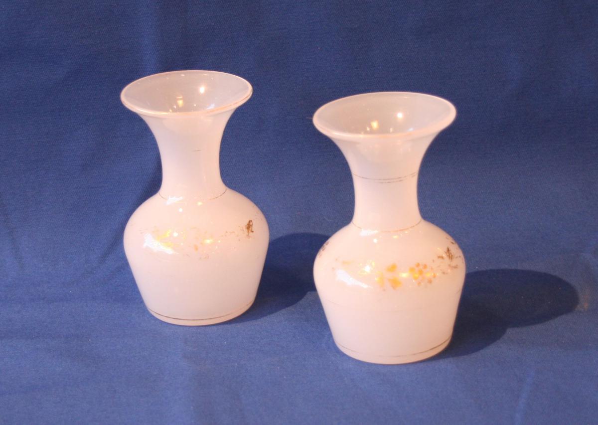 Paire De Vases En Opaline-photo-3