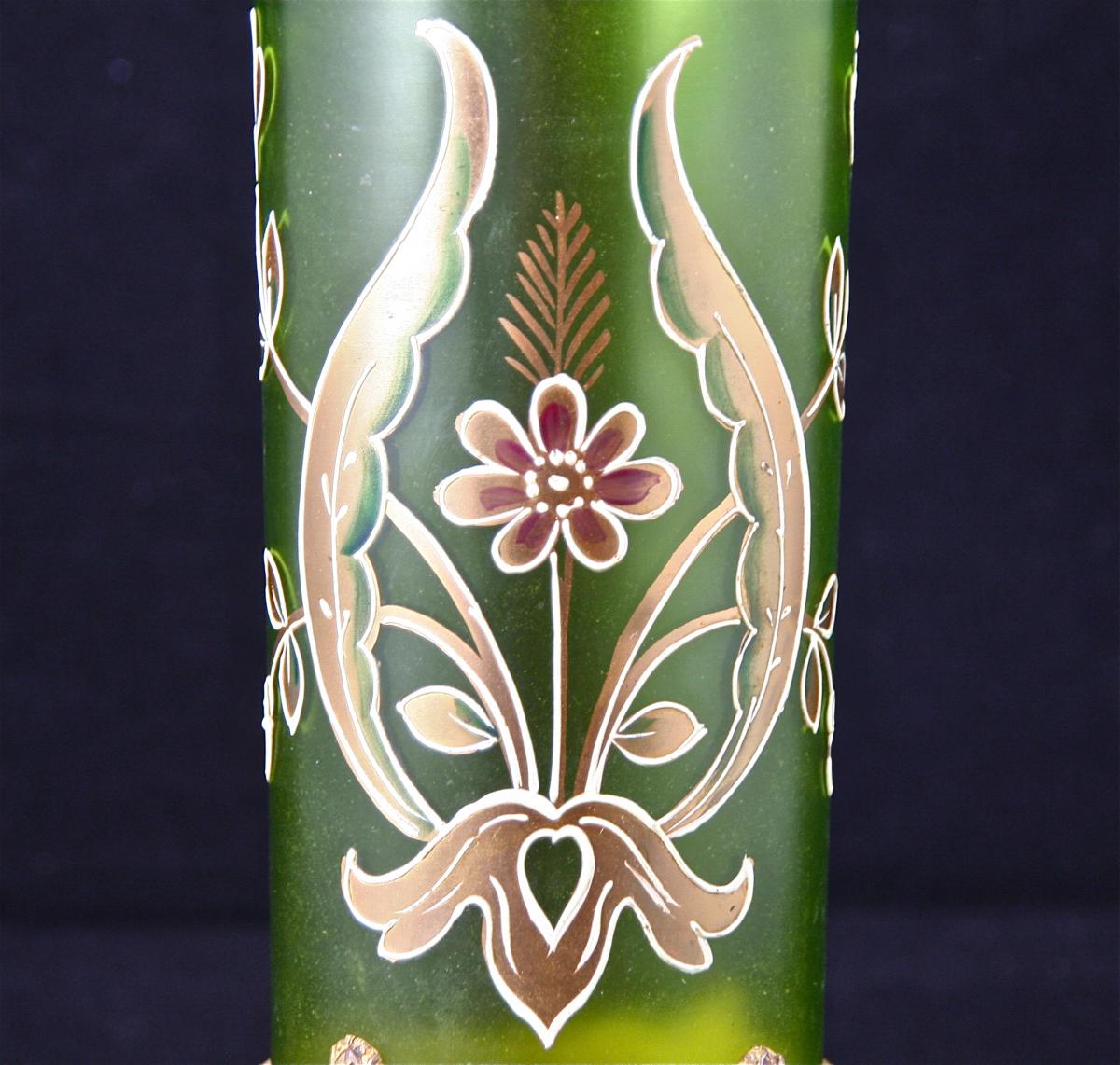 Vase émaillé Art Nouveau