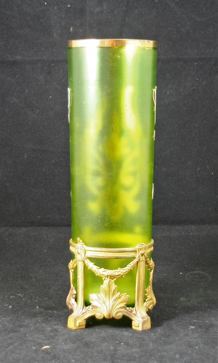 Art Nouveau Enameled Vase-photo-3