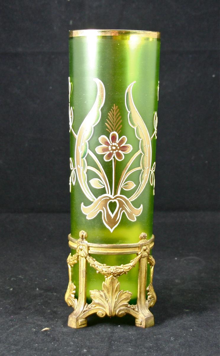 Vase émaillé Art Nouveau-photo-2