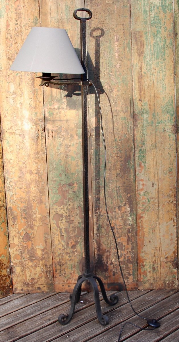 Wrought Iron Floor Lamp 1940