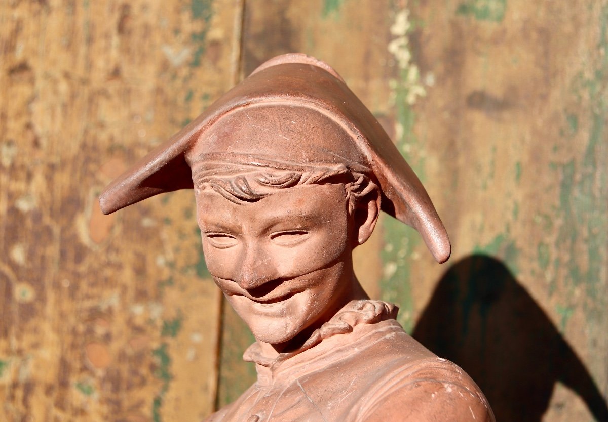 Arlequin En Terre Cuite Par St Marceaux-photo-5