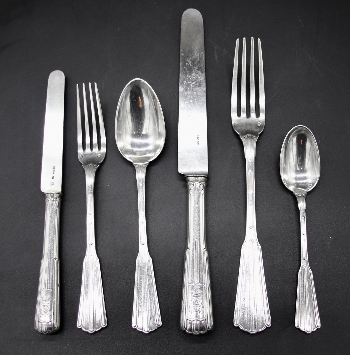 Odiot Sterling Silver Cutlery Set 36 Pieces -photo-2