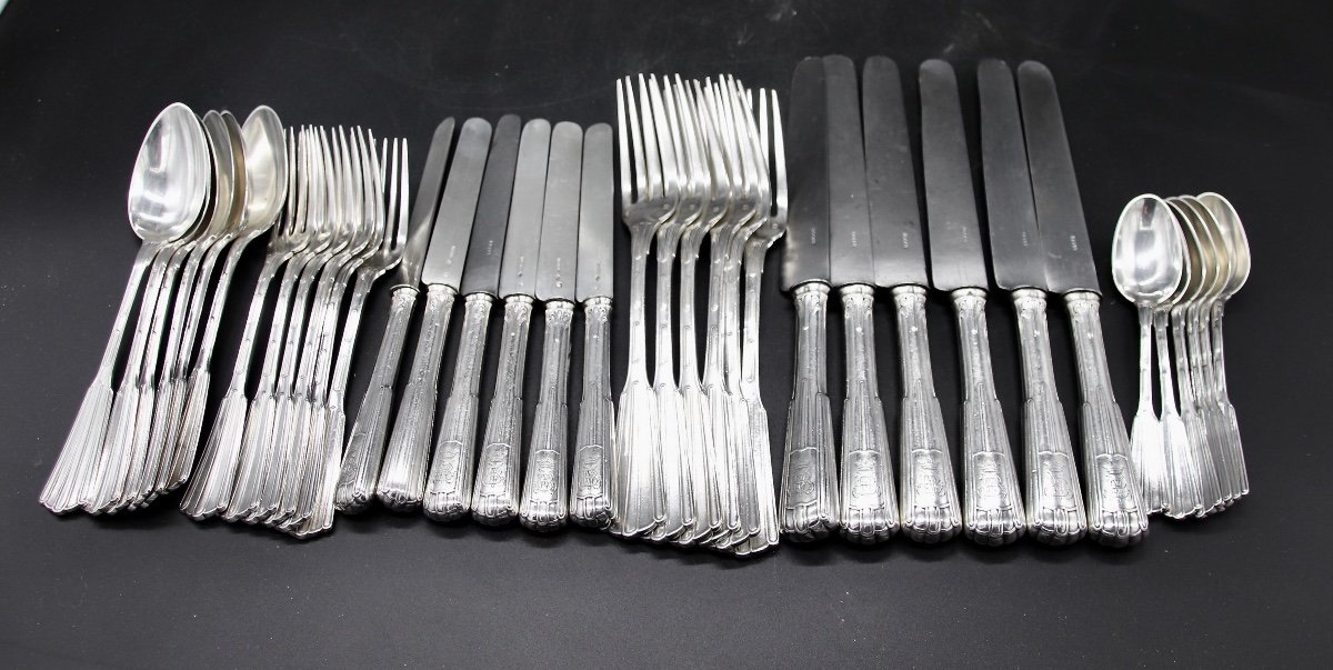 Odiot Sterling Silver Cutlery Set 36 Pieces -photo-5