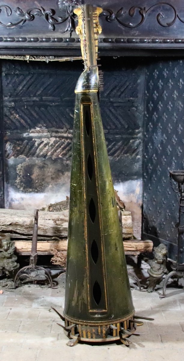 19th Century Harp By Domeny In Paris-photo-8