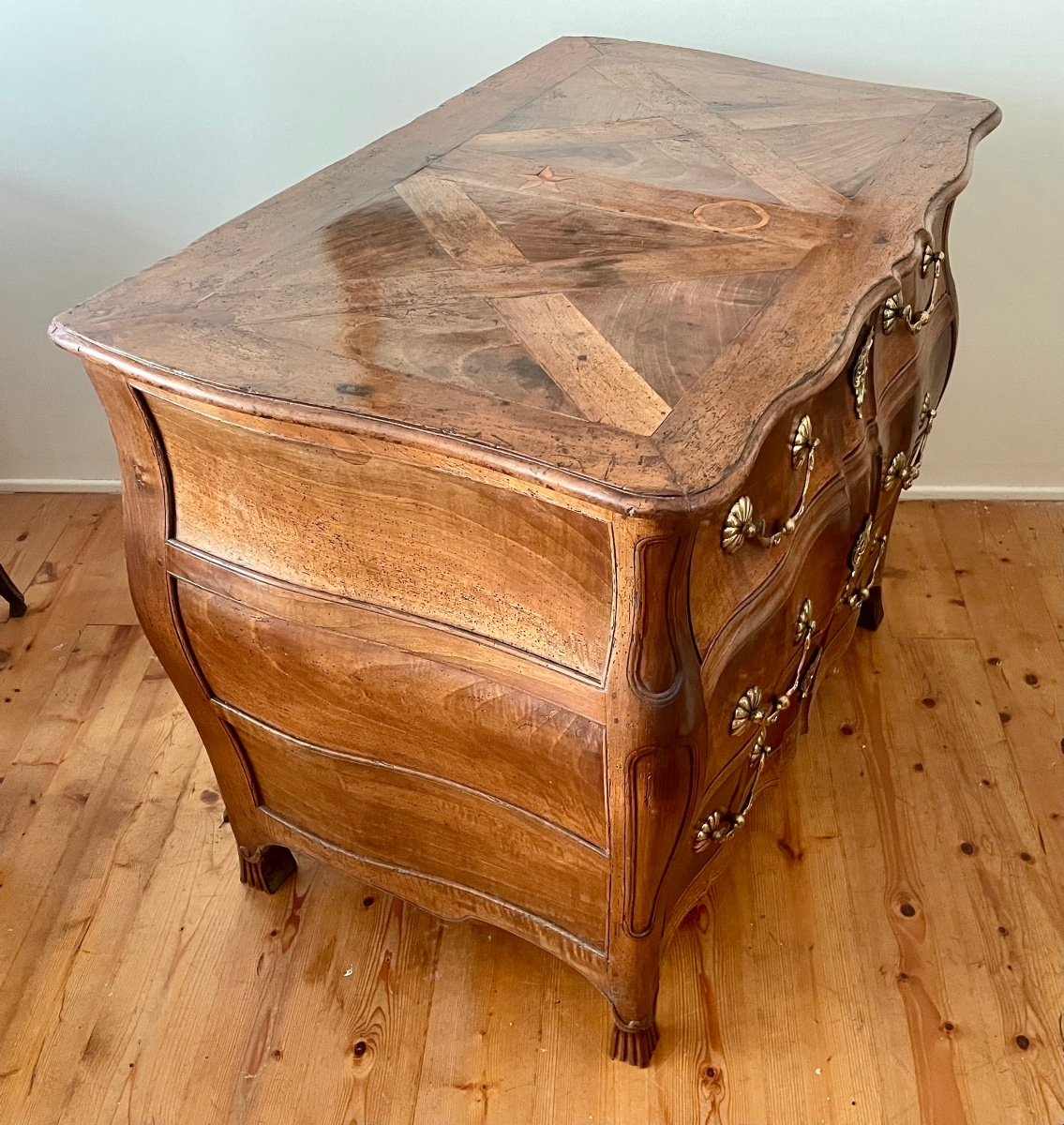 Tomb Commode In Walnut, South-west 18th Century-photo-3