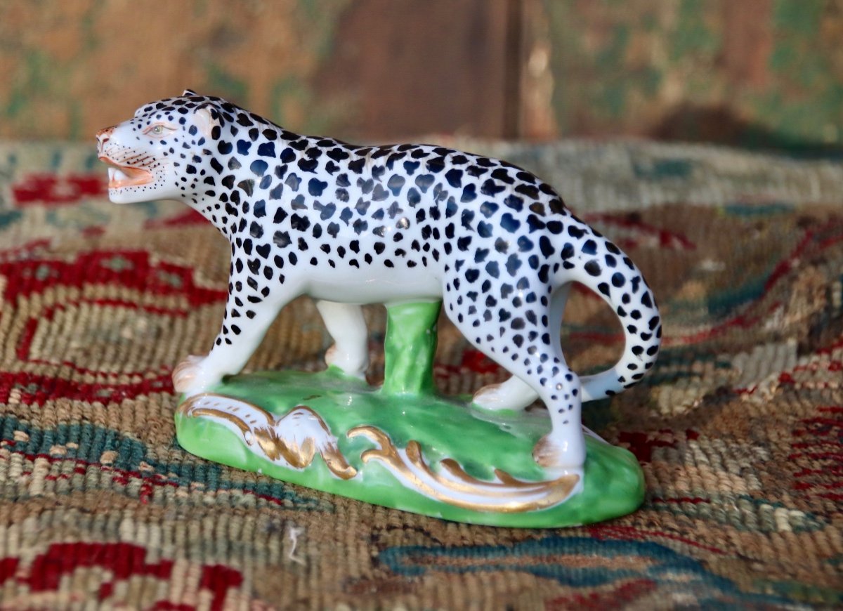 Panthère En Porcelaine De Samson XIXème -photo-4