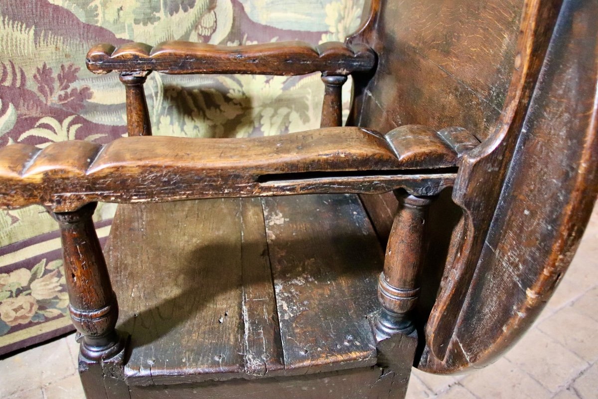Fauteuil à Système Formant Table d'époque XVIIème -photo-2