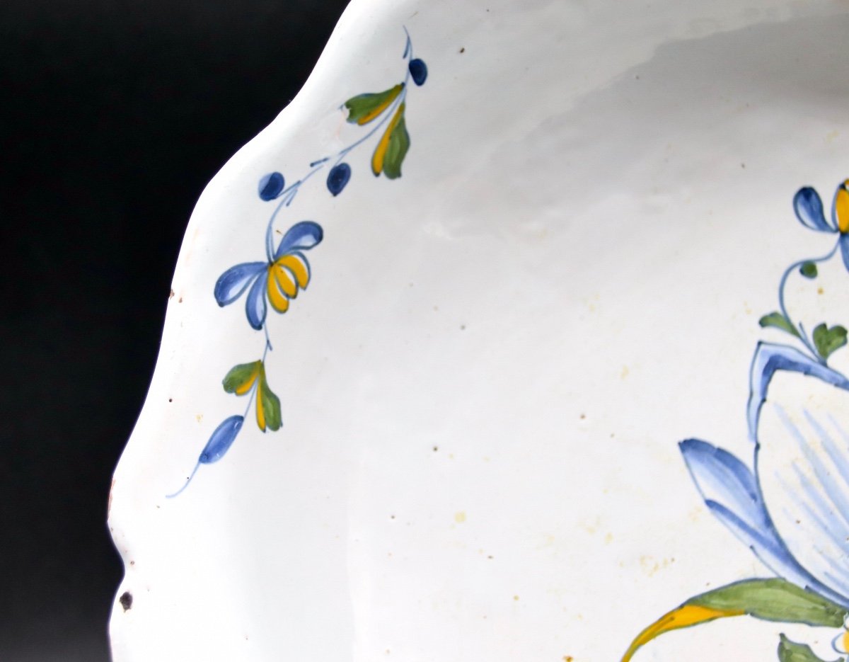 18th Century Salad Bowl In Earthenware From La Rochelle -photo-6