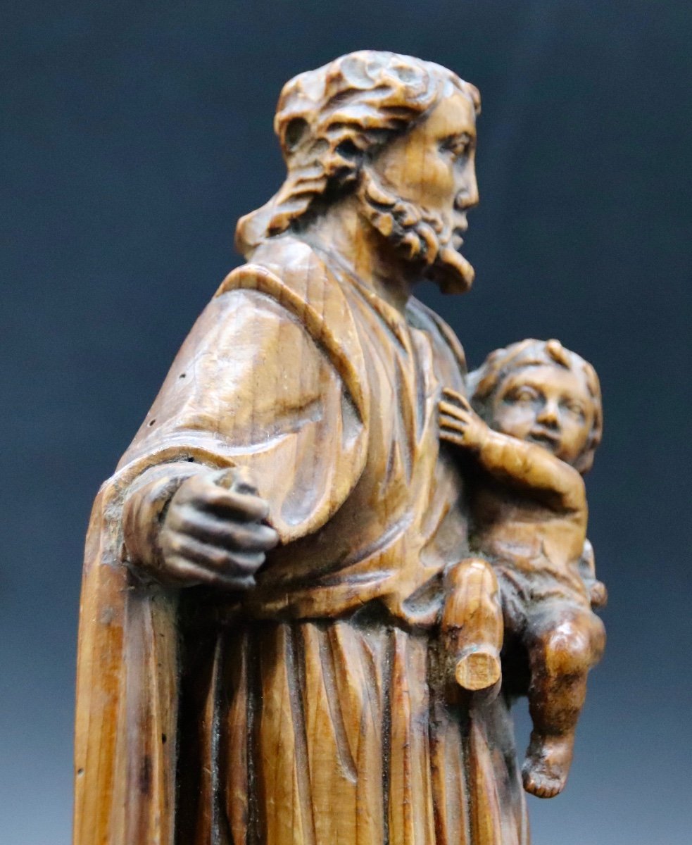 Saint-Joseph XVIIIème En Peuplier -photo-3
