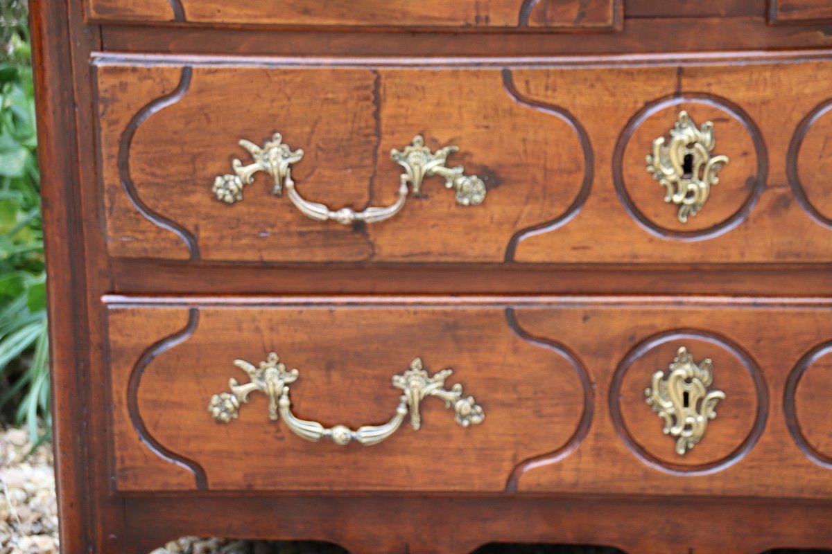 Commode Parisienne XVIIIème En Noyer-photo-4