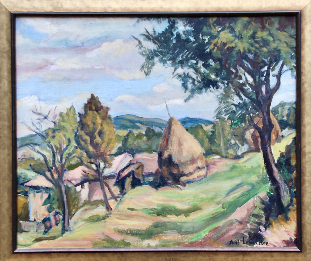 Painting Landscape Of Provence By André Lemaitre-photo-4