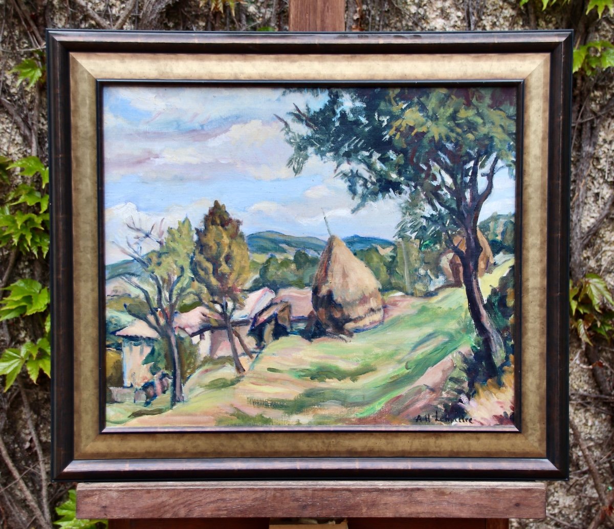 Painting Landscape Of Provence By André Lemaitre