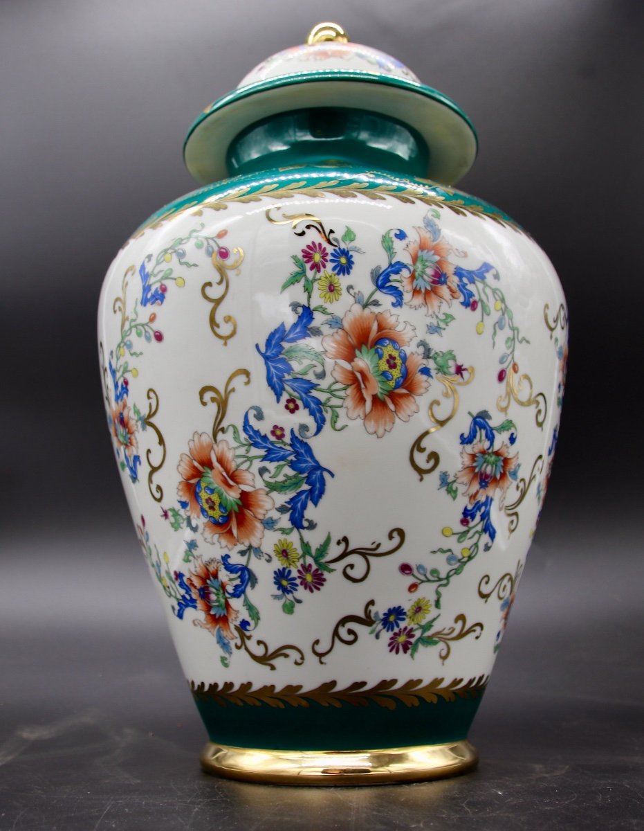 Potiche En Porcelaine Manufacture De Couleuvre 