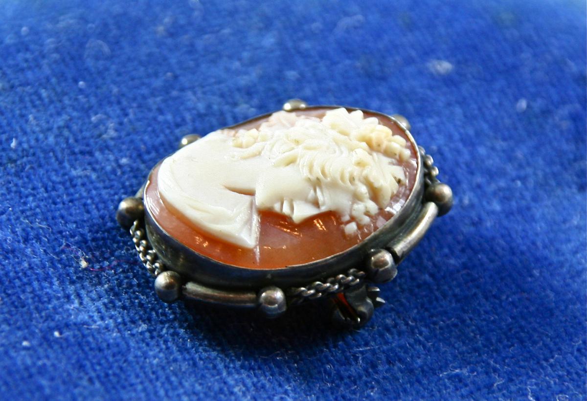 Broche pendentif Camée, Monture Argent-photo-3