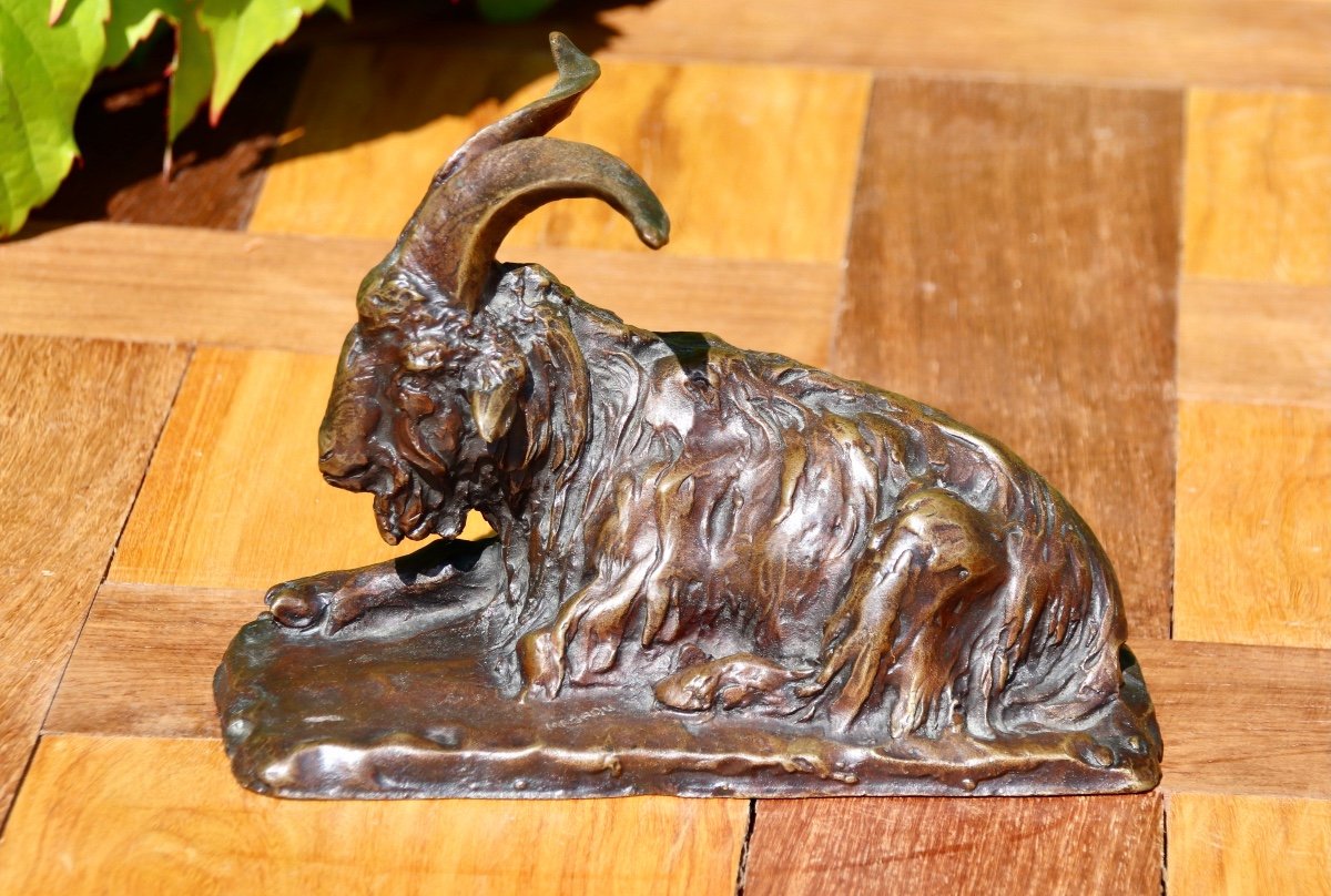 Bronze De Bouc XIX&egrave;me Sign&eacute; Magrou Fondeur Siot Paris-photo-3