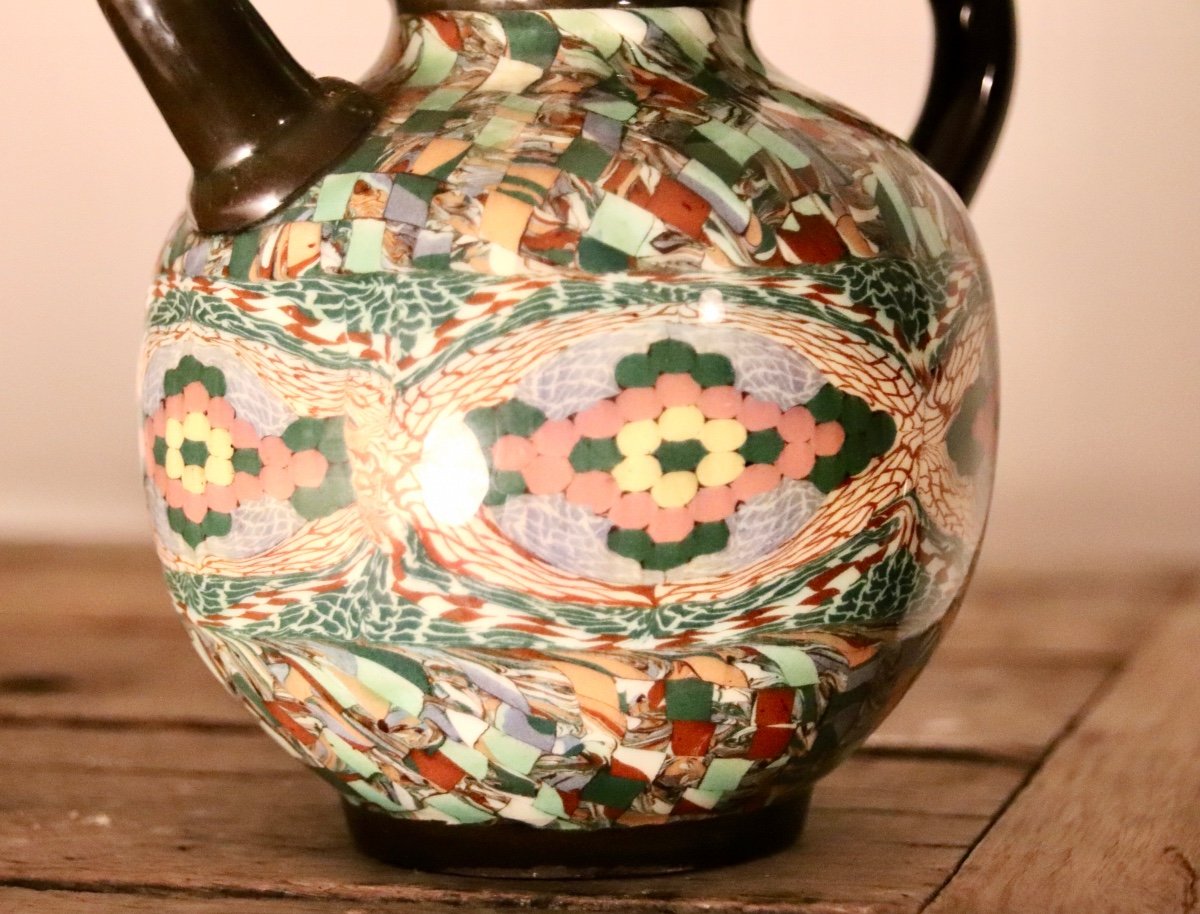 Céramique Carafe Cruche Gerbino Vallauris-photo-2