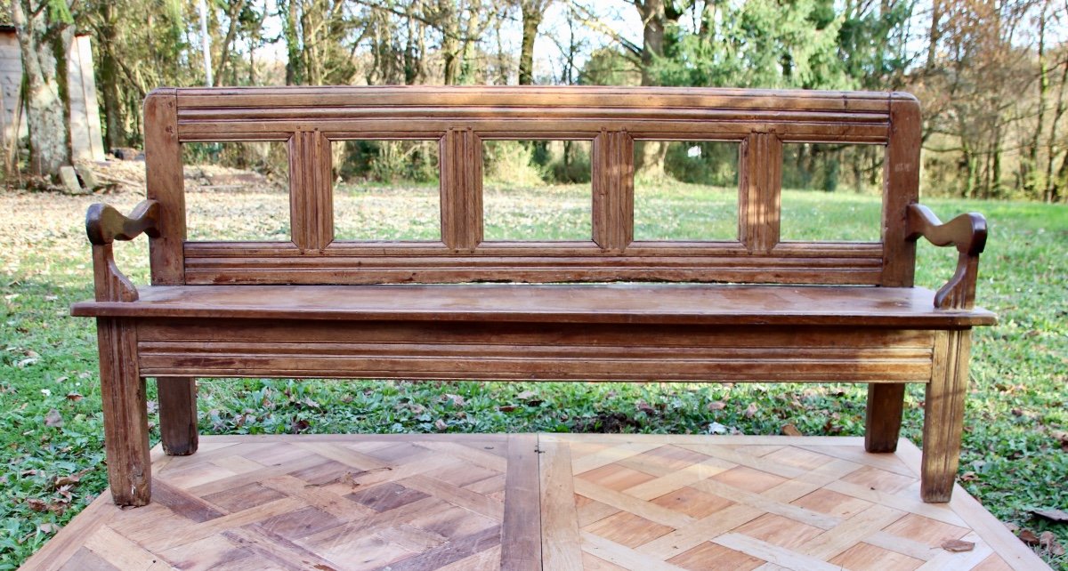 18th Century Breton Walnut Bench