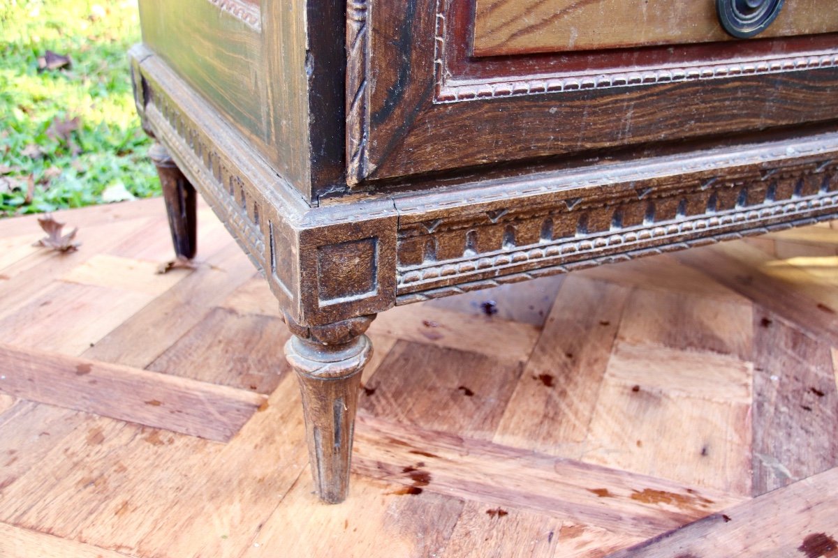 18th Century Painter's Sauteuse Chest Of Drawers -photo-3