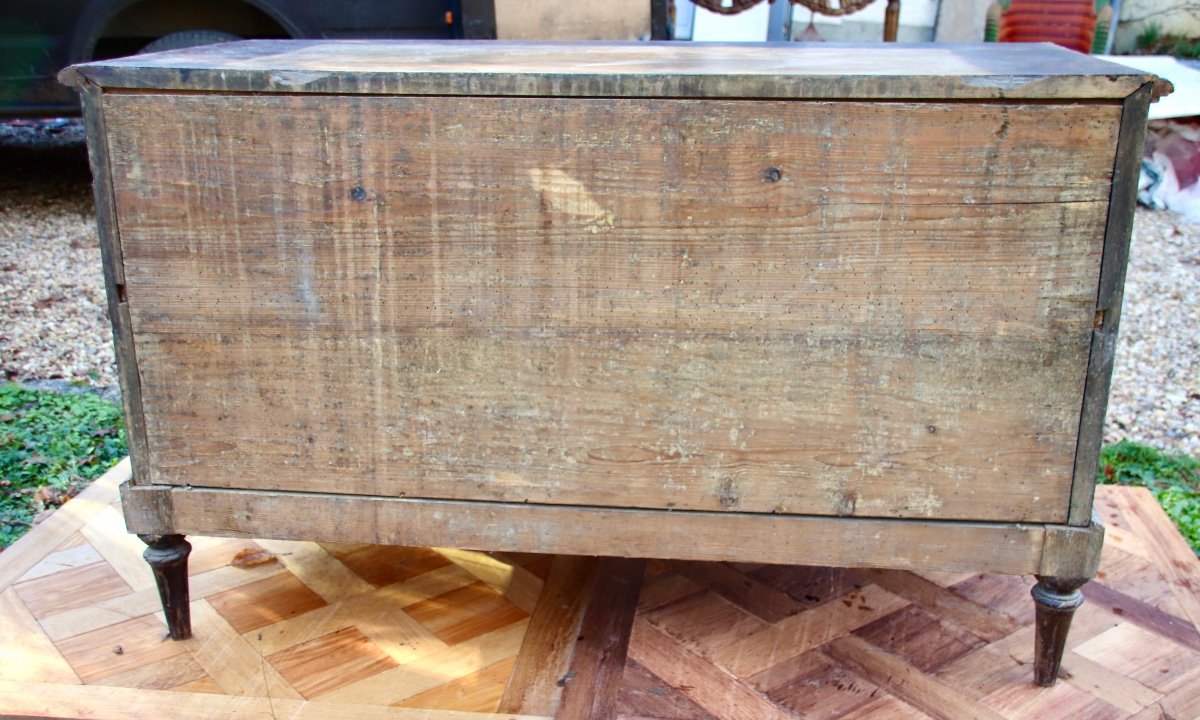 18th Century Painter's Sauteuse Chest Of Drawers -photo-8