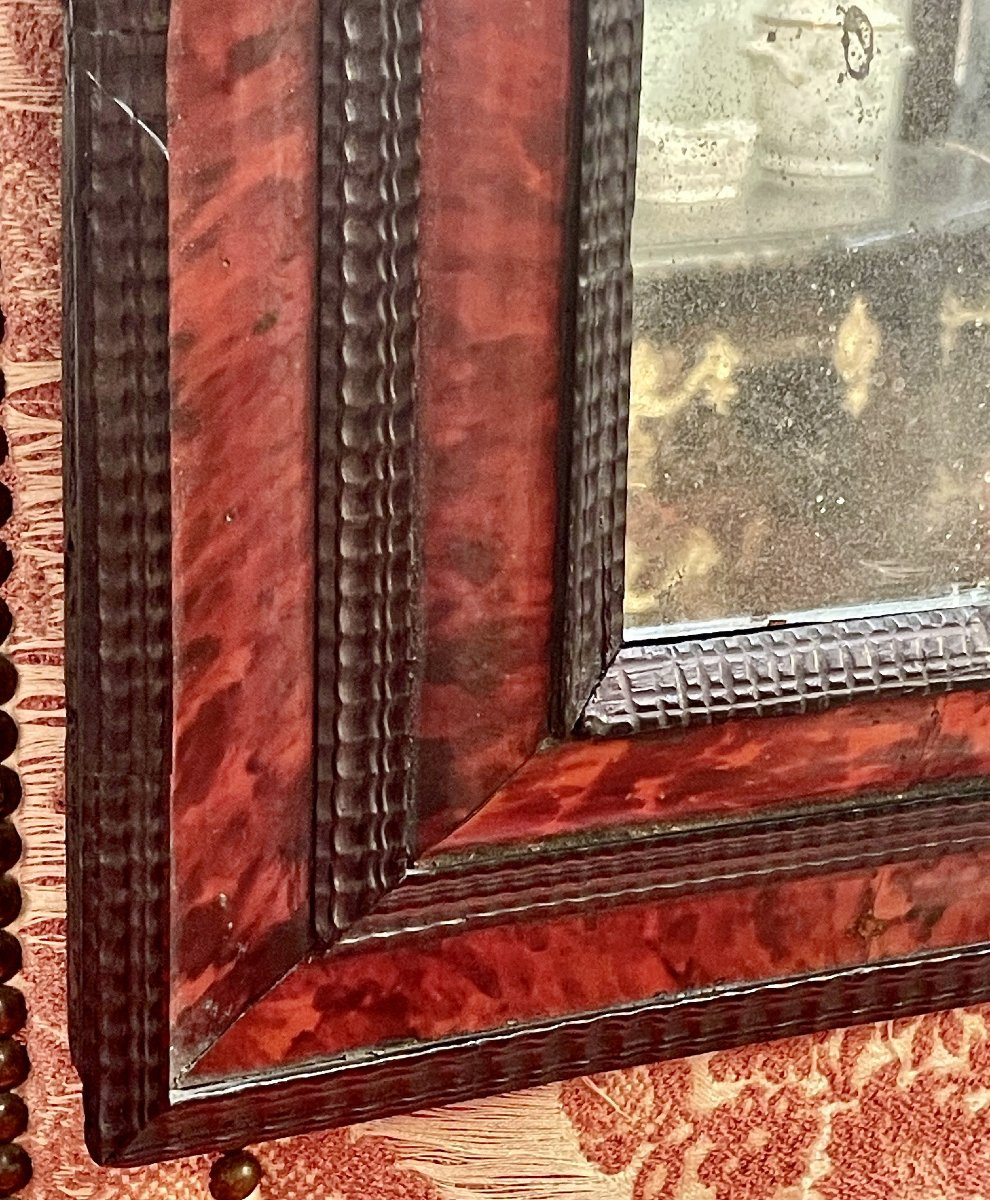 Miroir Louis XIV En Écaille -photo-2