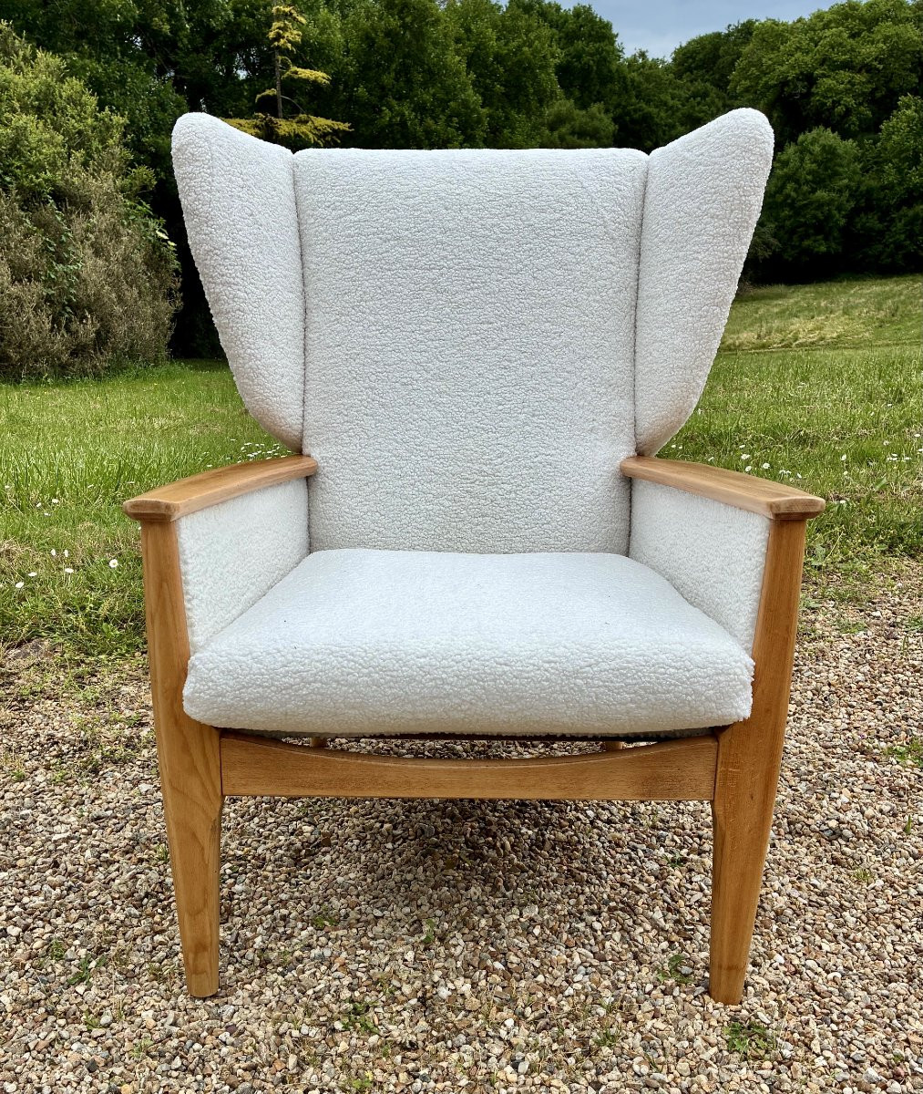 Paire De Bergères De Parker Knoll En Teck Des Années 1950-photo-3