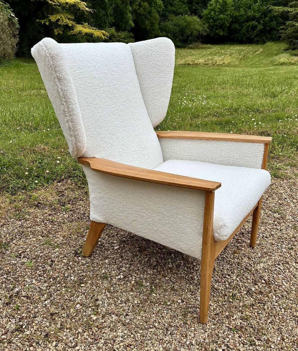 Paire De Bergères De Parker Knoll En Teck Des Années 1950-photo-4