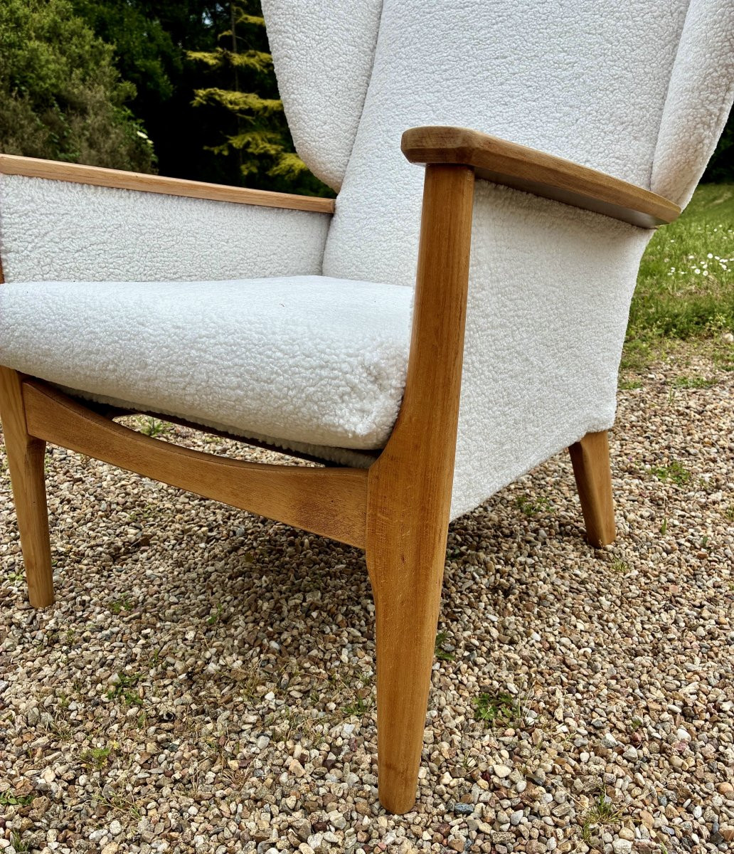 Paire De Bergères De Parker Knoll En Teck Des Années 1950-photo-2