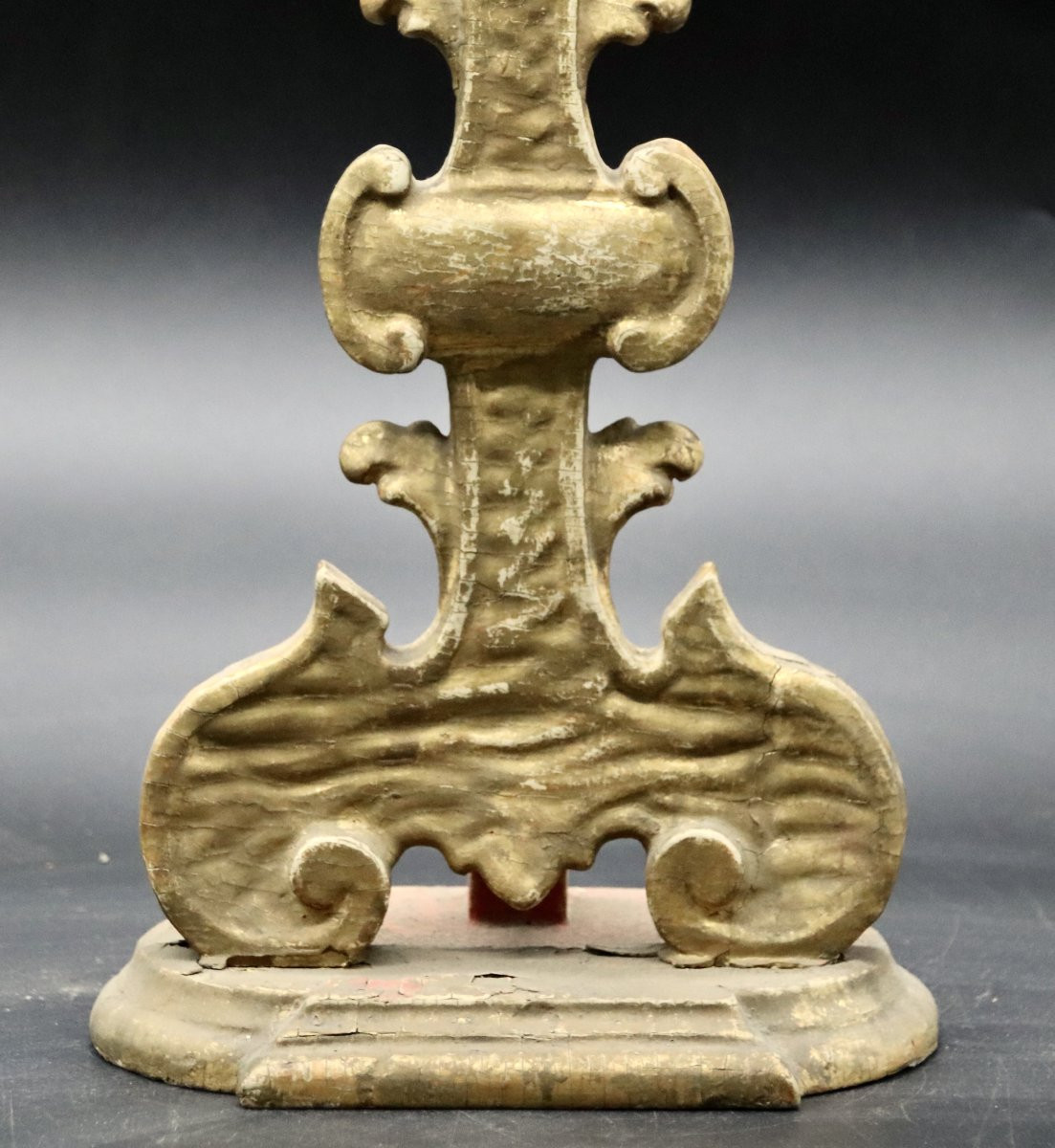 Reliquary Monstrance St Felicissimi 18th Century In Gilded Wood -photo-5