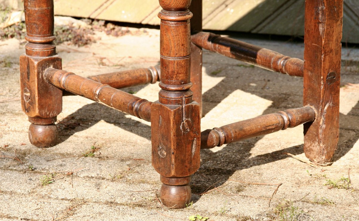 18th Century Basque Chair In Walnut-photo-5