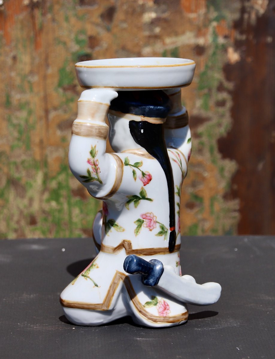 paire de salerons extrème orient XXéme en porcelaine -photo-6