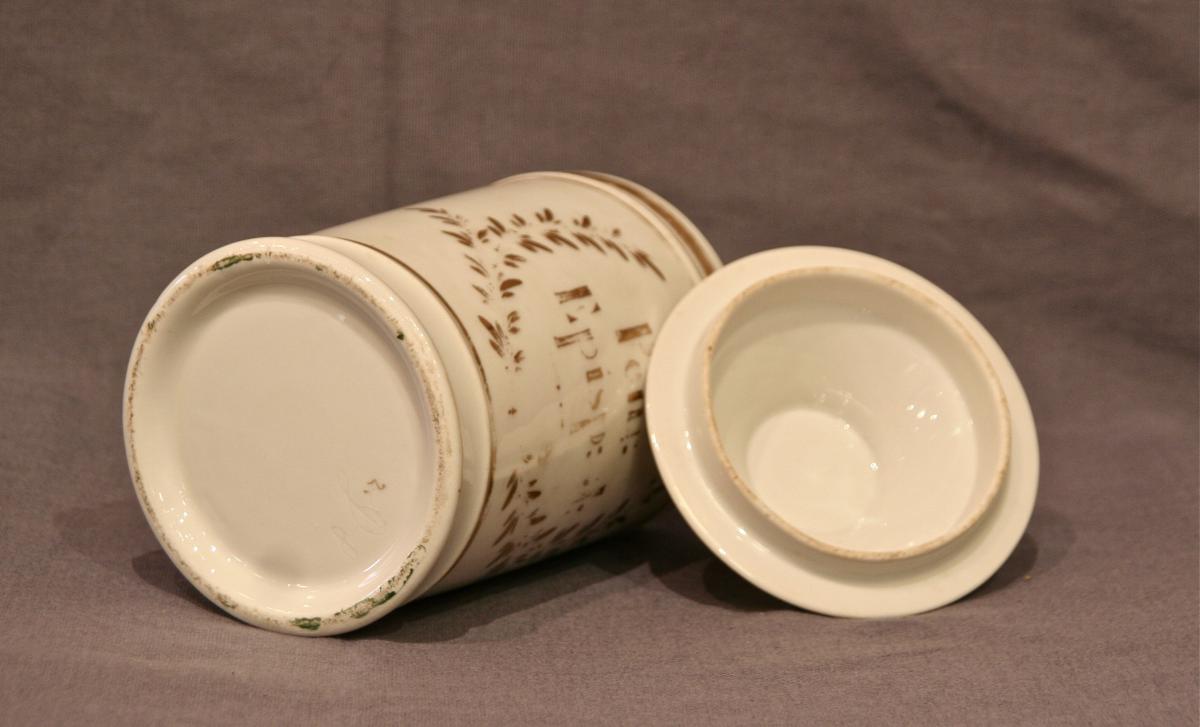 pot à pharmacie en porcelaine XIXème -photo-3