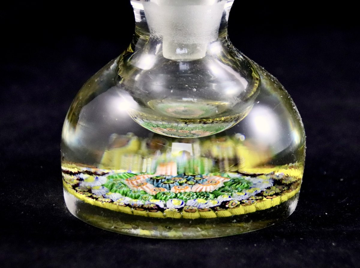 Sulfide Millefiori Glass Bottle-photo-2