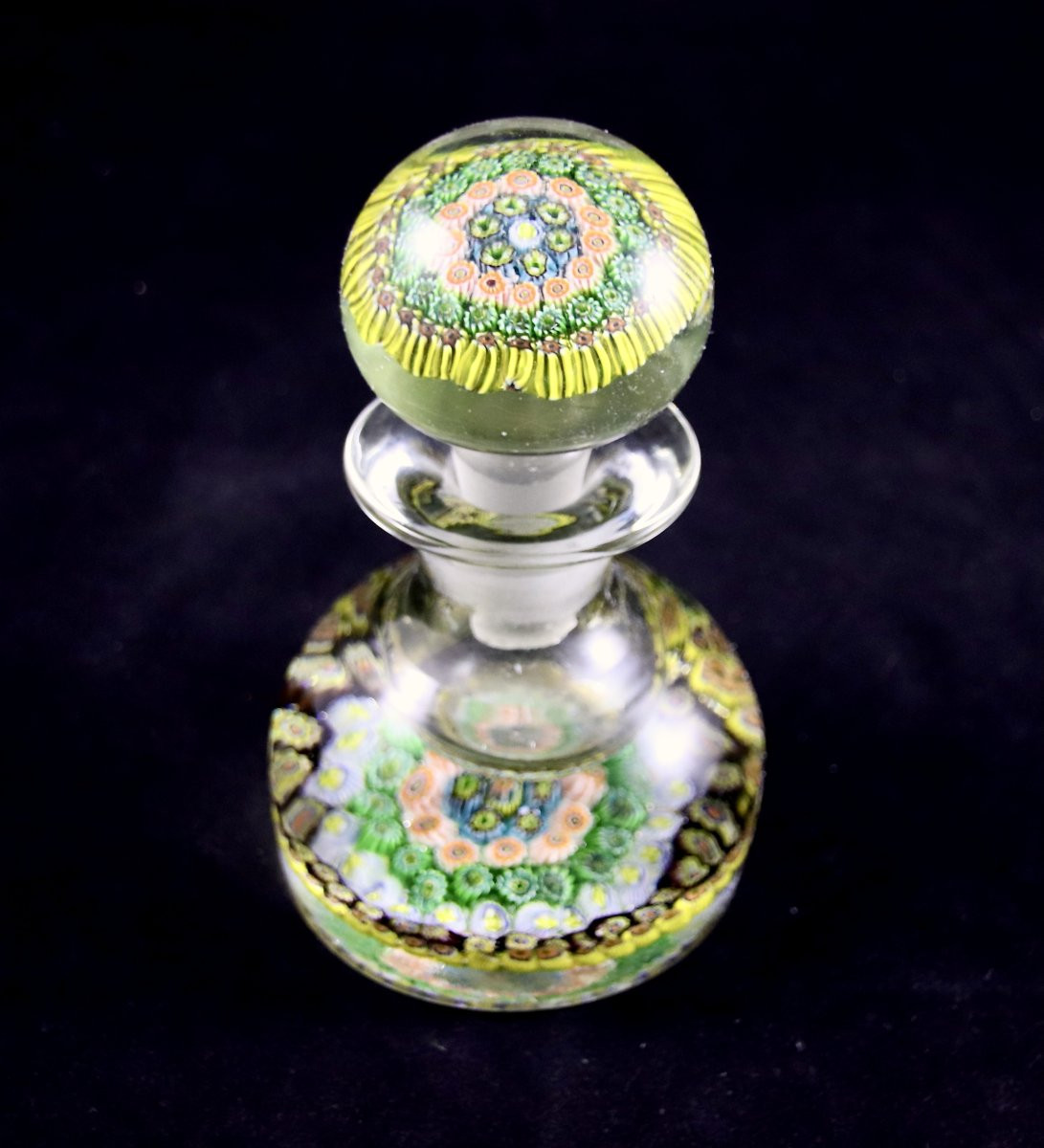 Sulfide Millefiori Glass Bottle-photo-4