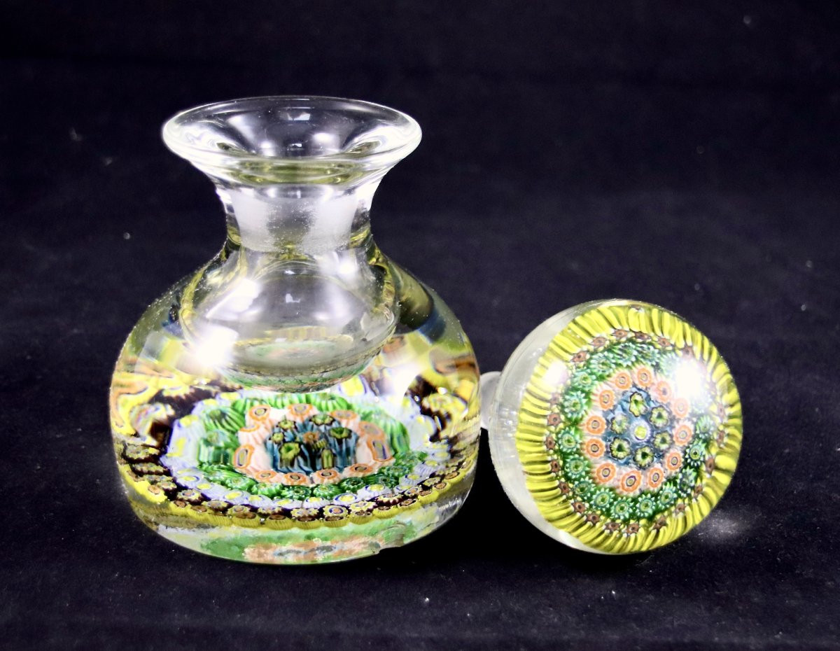 Sulfide Millefiori Glass Bottle-photo-1