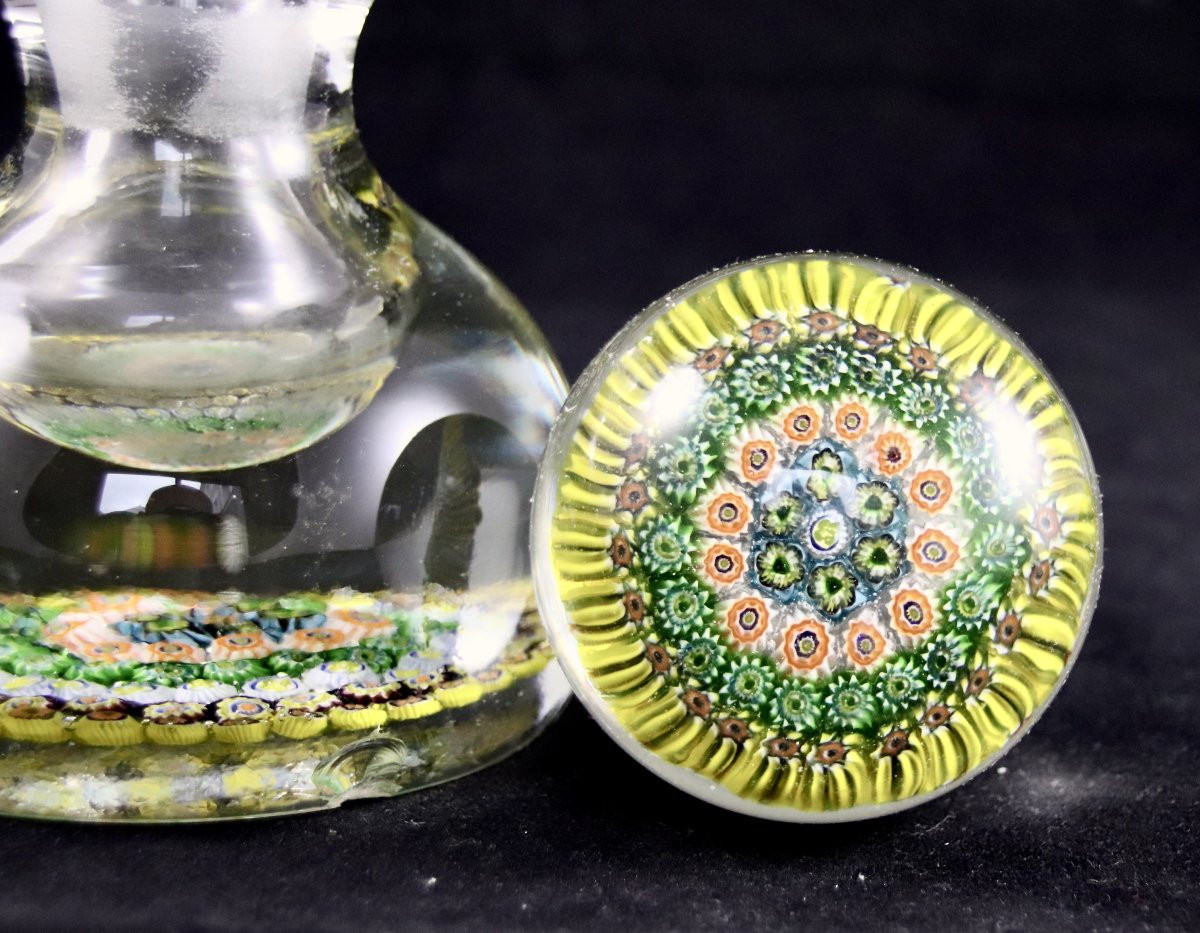 Sulfide Millefiori Glass Bottle-photo-4