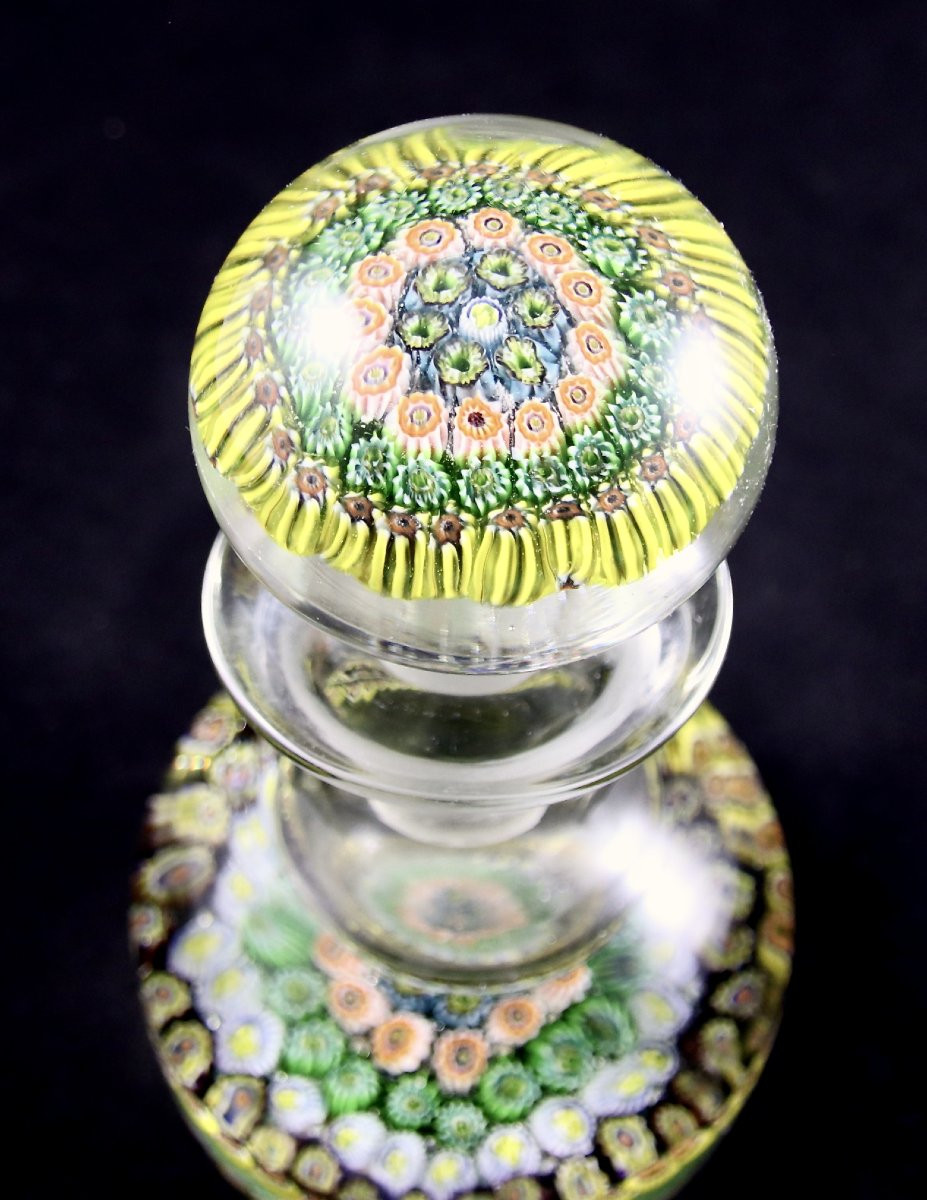 Sulfide Millefiori Glass Bottle-photo-6